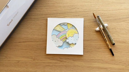 How to make a cute layered illustration using Cricut