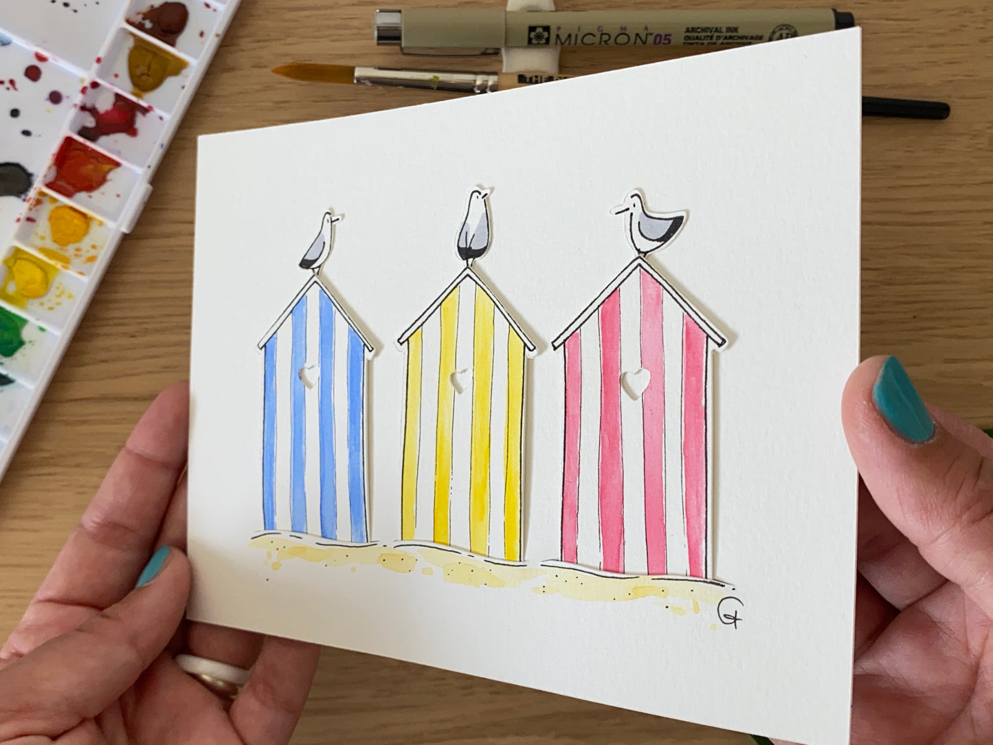 Cabanes de plage | Original artwork