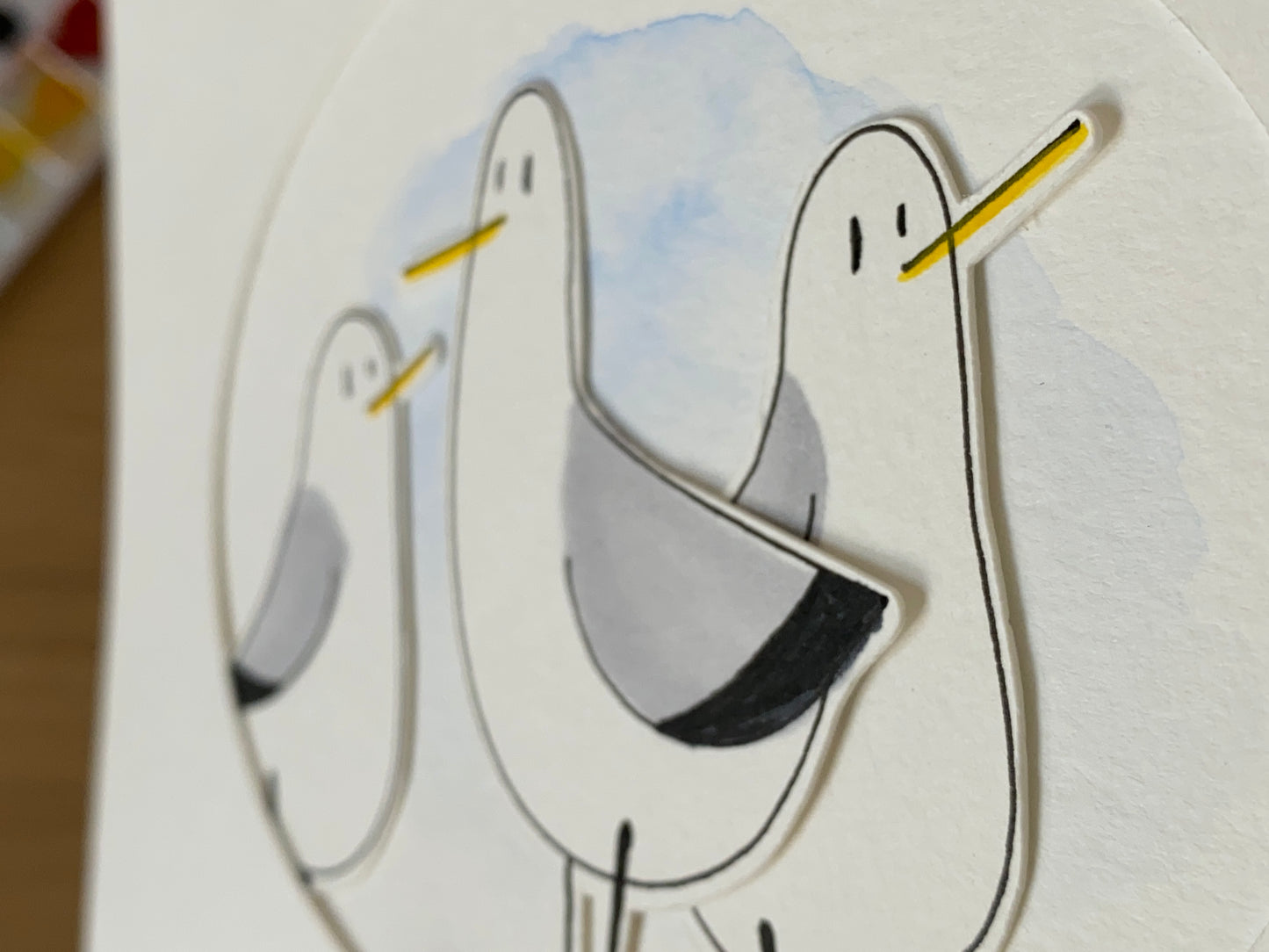 3 Little Seagulls | Original artwork