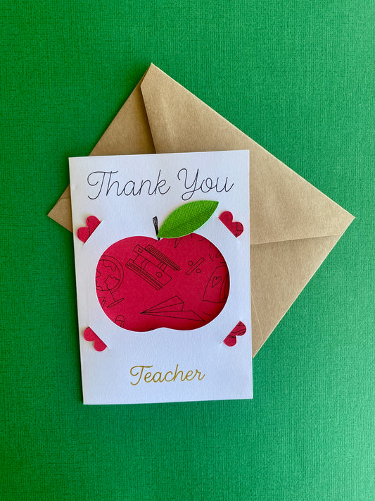 Thank you cards for teachers