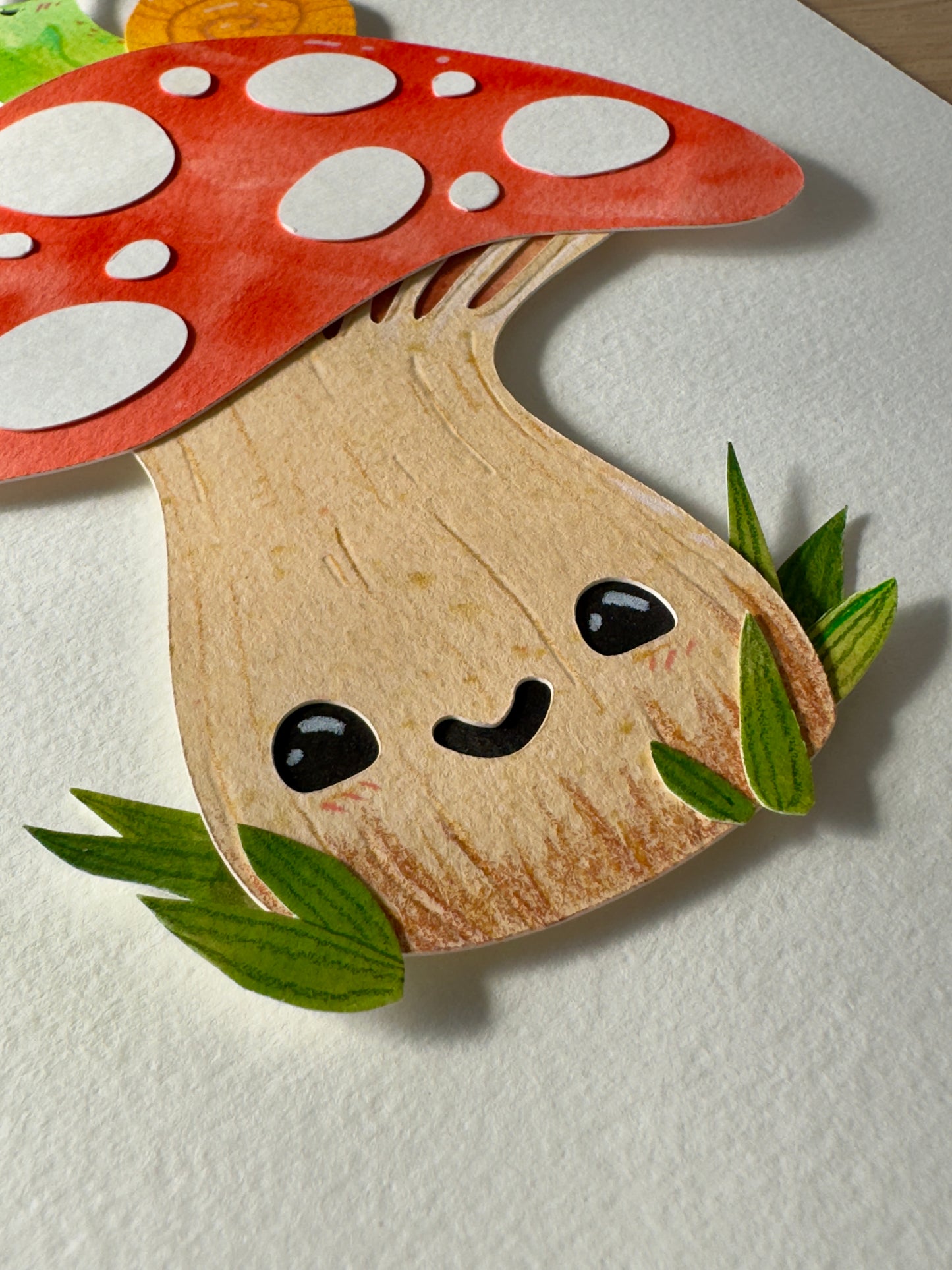 Mushroom & Snail - Original